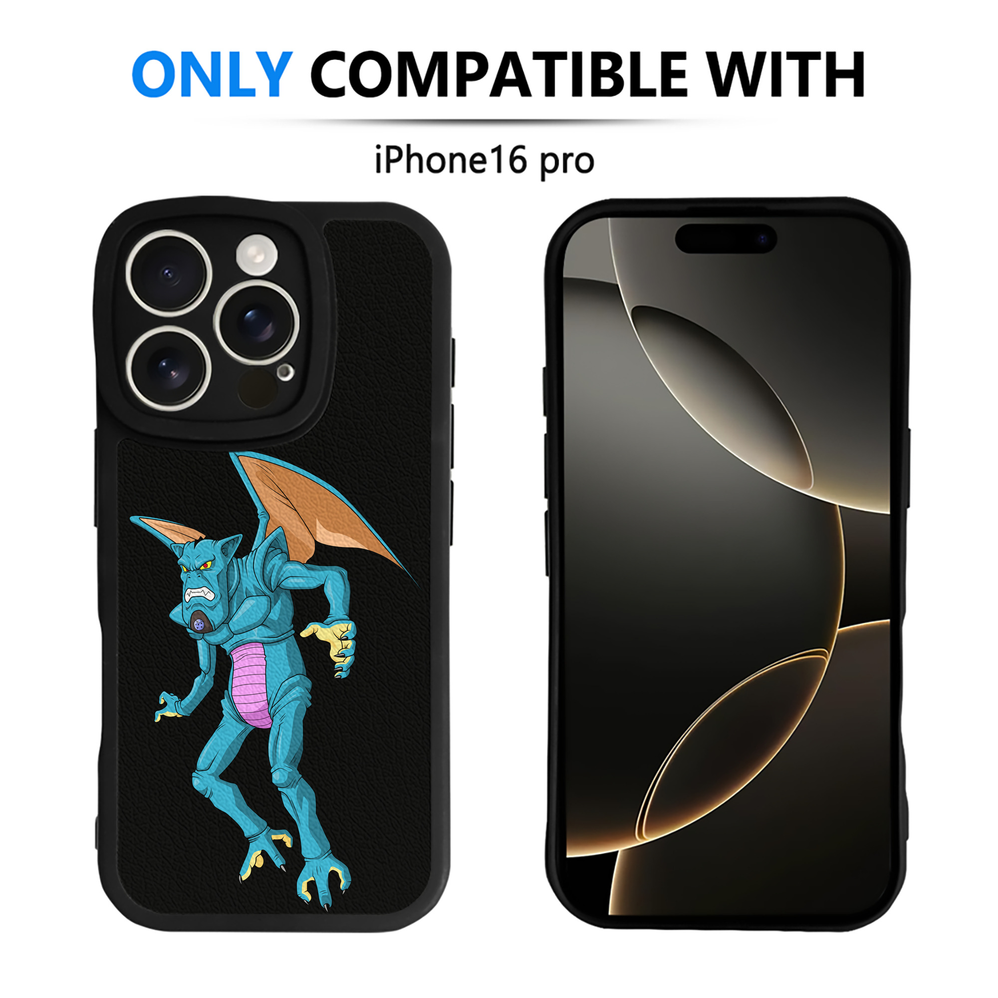 （画像用） ドラゴンボール DRAGON BALL 【iPhone 16シリーズ対応】シリコンスマホケース（レザー調） 材質：シリコン